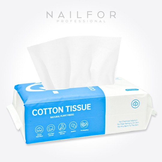 Semi-permanent nail polish color: DISPOSABLE TOWEL 48PCS - IN NATURAL FIBER Nailfor €2.99