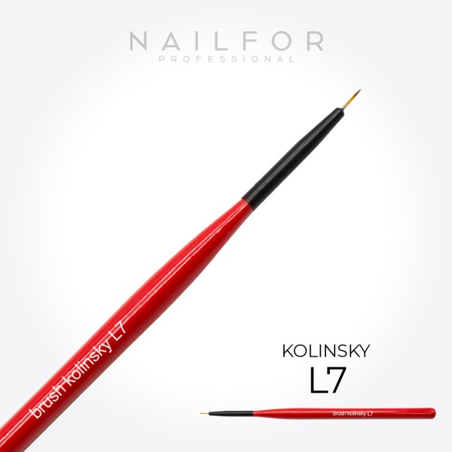 accessori per unghie, nails nail art alta qualità Pennello di legno KOLINSKY brush n.L7 Nailfor 4,99 € Nailfor