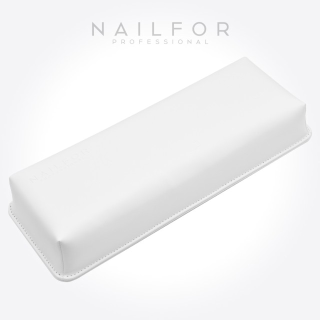 Premium Headrest Cushion - White with Logo