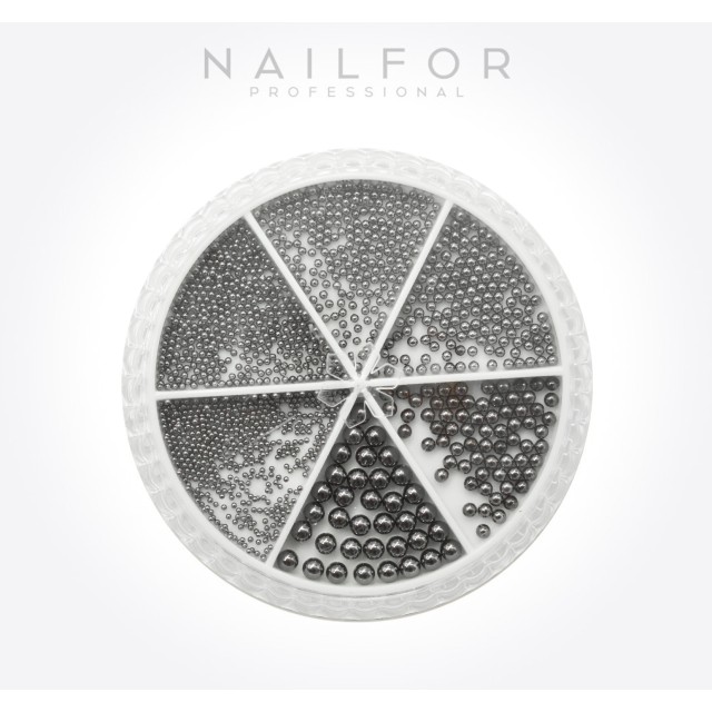 Decoración de nail art reconstrucción de uñas Bolitas MULTI Mix PEARLS GREY GREY - H861 Nailfor 3,99 €