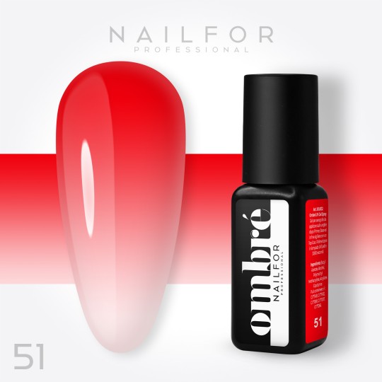 Decoración nail art , reconstrucción de uñas Ombre Uv Gel - 51 Nailfor 7,99 €