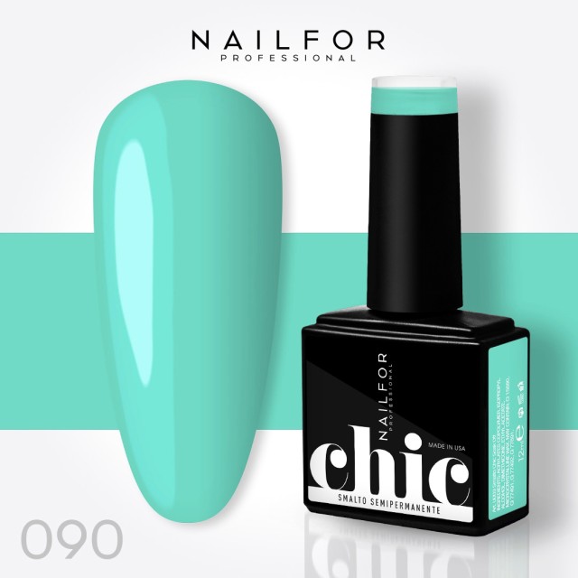 Semipermanente smalto colore per unghie: CHIC SMALTO SEMIPERMANENTE - 090 tiffany Nailfor 7,99 €