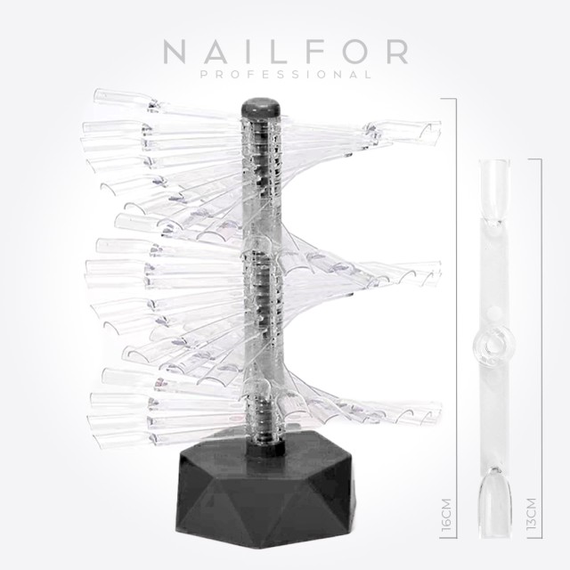 accessori per unghie, nails nail art alta qualità ESPOSITORE TIPS NERO - DISPLAY TOWER 60 TIPS BASIC Nailfor 6,00 € Nailfor