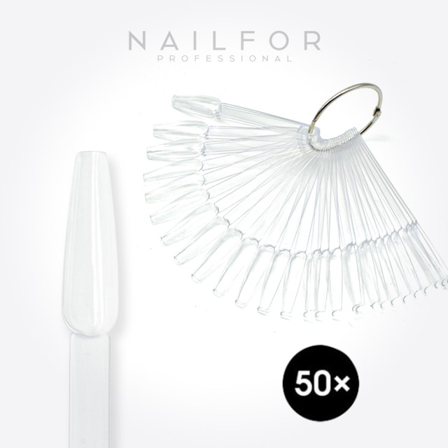 accessori per unghie, nails nail art alta qualità Espositore Tips ad Anello Trasparente Ballerina - 50pz Nailfor 4,99 € Nailfor