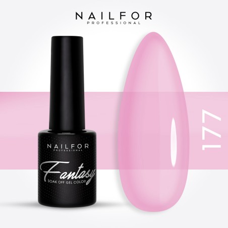Semi-permanent nail polish color: Fantasy Semi-permanent Gel Polish - 177FAN milky pink Nailfor €6.99 Semi-permanent nail polish color: Fantasy Semi-permanent Gel Polish - 177FAN milky pink Nailfor €6.99