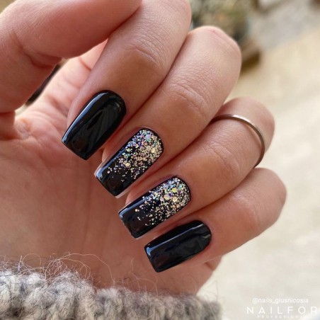 Esmalte de uñas semipermanente color: Fantasy Esmalte Gel semipermanente – 297 transparente con reflejos de glitter arcoíris...