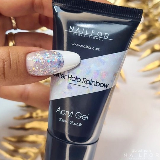 ACRYLGEL GLITTER HOLO RAINBOW 30ML