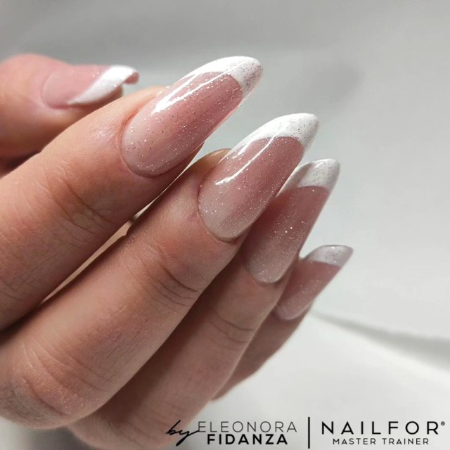 Gel per unghie ricostruzione TOP DISCO ROSE GOLD lucido senza dispersione - 15ml Nailfor 11,99 €