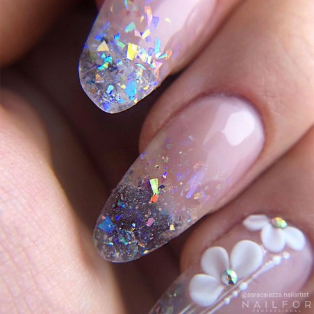 Gel de reconstruction pour ongles AcrylGel Glitter Holo Rainbow 30ML Nailfor 11,99 €