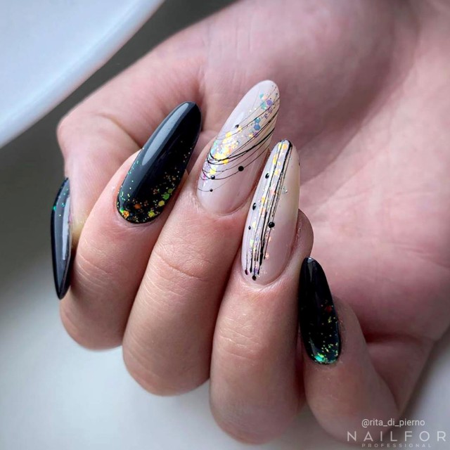 nail gel color, nail art , nails Spider gel - 02 Black | Nailfor €4.99