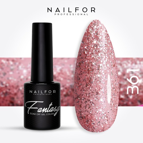 Semi-permanent nail polish color: Fantasy Semi-permanent Gel Polish - 361 Nailfor €8.99