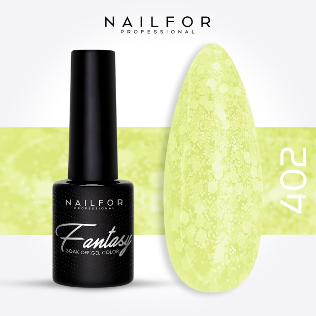 Semipermanente smalto colore per unghie: FANTASY Smalto Gel Semipermanente - 402 confetti Nailfor 7,99 €