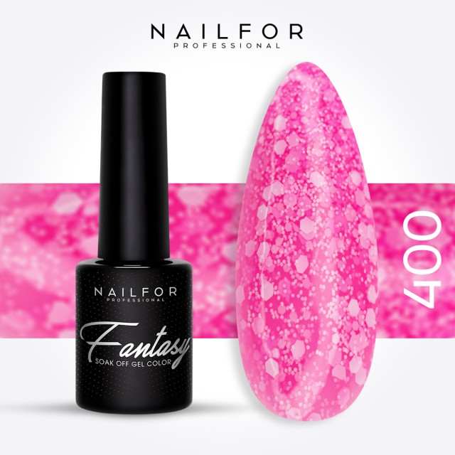 Semipermanente smalto colore per unghie: FANTASY Smalto Gel Semipermanente - 400 confetti Nailfor 7,99 €