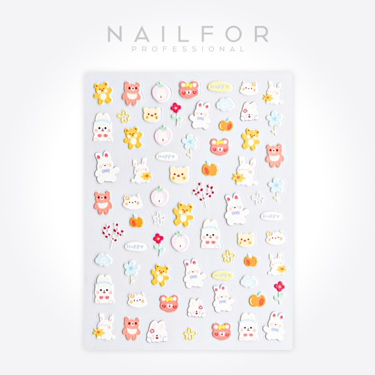 Decoración nail art , reconstrucción de uñas, Stickers ADHESIVAS - ST689 Nailfor 1,99 €