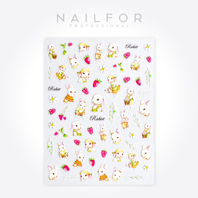 Decoración nail art , reconstrucción de uñas, Stickers ADHESIVAS - ST691 Nailfor 1,99 €