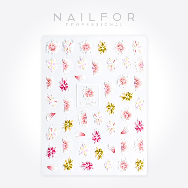 Decoración nail art , reconstrucción de uñas, Stickers ADHESIVAS - ST685 Nailfor 1,99 €