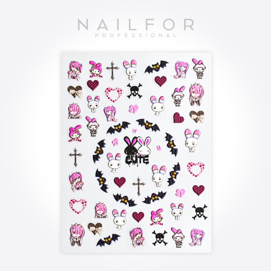 Decoración nail art , reconstrucción de uñas, Stickers ADHESIVAS - ST694 Nailfor 1,99 €