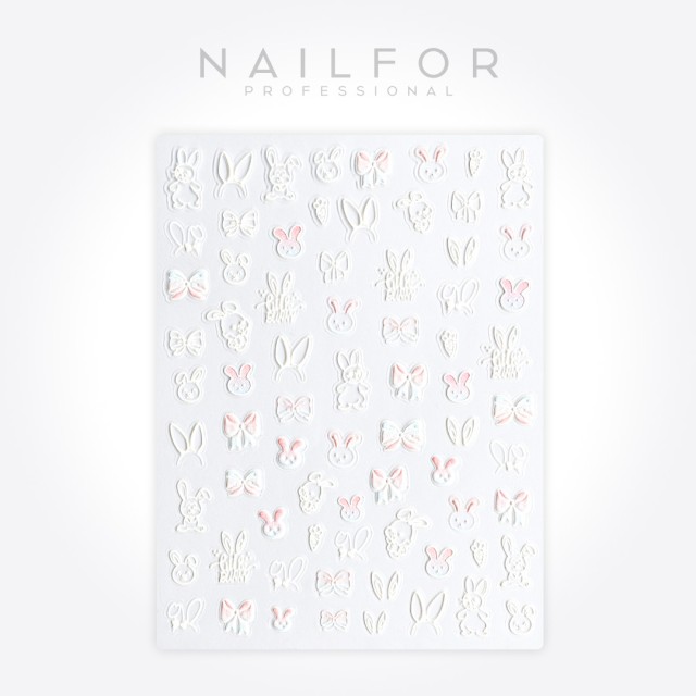 Decoración nail art , reconstrucción de uñas, Stickers ADHESIVAS - ST695 Nailfor 1,99 €