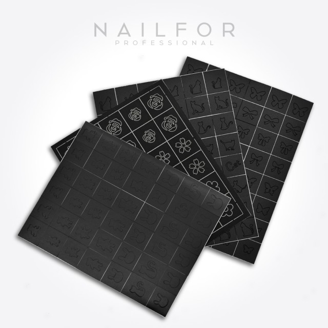 nail art decoration nail reconstruction Stencil ST696 - 4PZ Nailfor €3.99