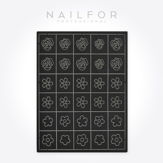 nail art decoration nail reconstruction Stencil ST696 - 4PZ Nailfor €3.99 2