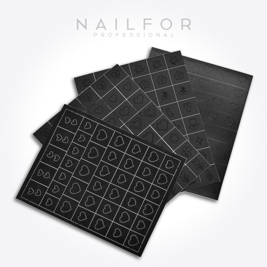 nail art decoration nail reconstruction Stencil ST697 - 4PZ Nailfor €3.99