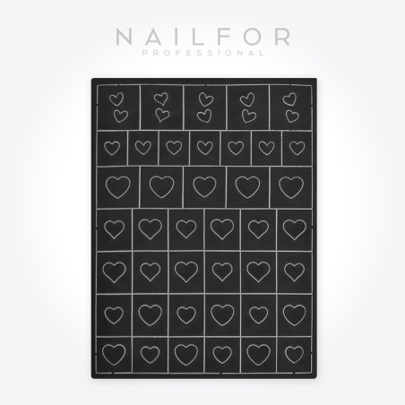 nail art decoration nail reconstruction Stencil ST697 - 4PZ Nailfor €3.99