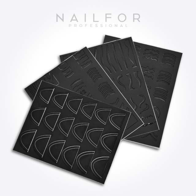 decorazione nail art ricostruzione unghie STENCIL ST699 - 4PZ Nailfor 3,99 €