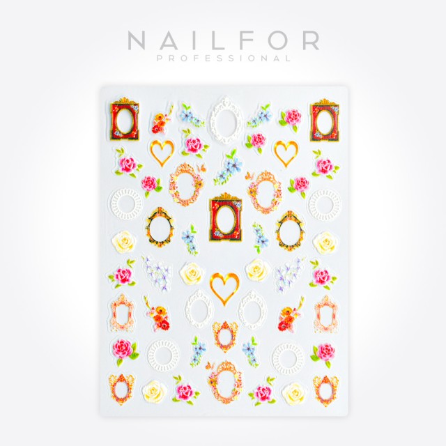 Decoración nail art , reconstrucción de uñas, Stickers ADHESIVAS - ST692 Nailfor 1,99 €