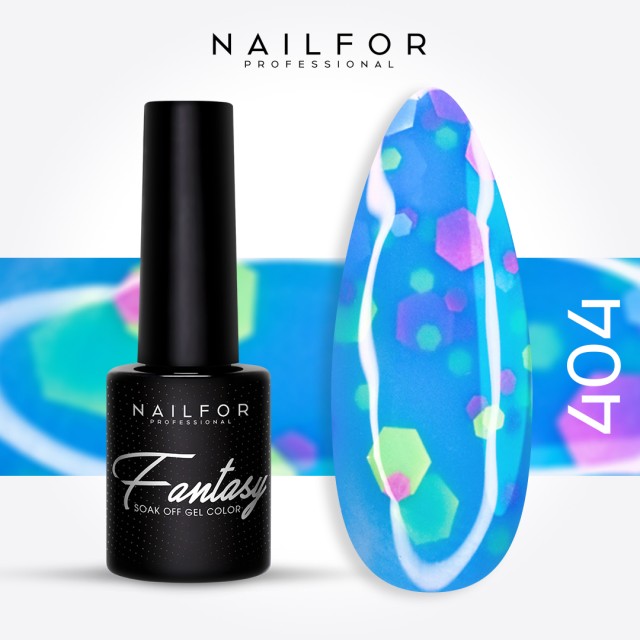 Semipermanente smalto colore per unghie: FANTASY Smalto Gel Semipermanente - 404 confetti Nailfor 7,99 €