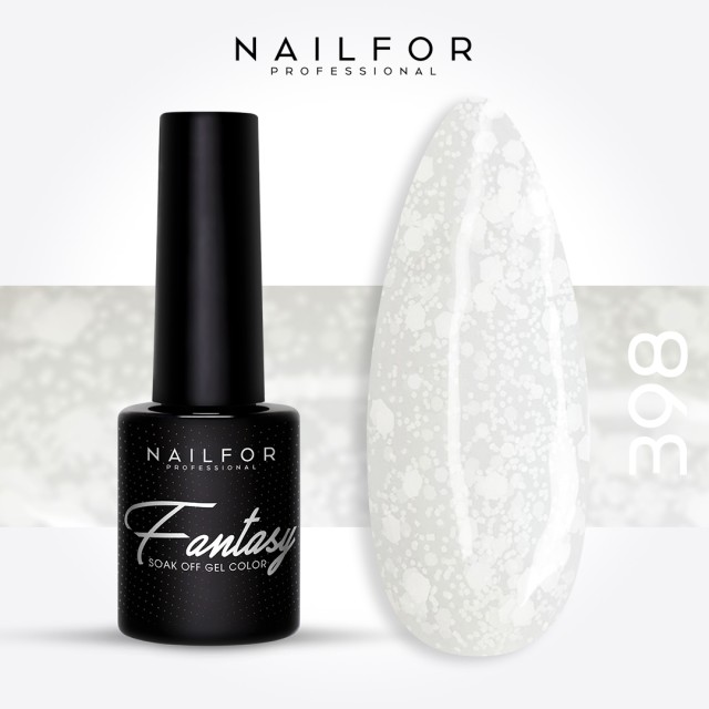 Semipermanente smalto colore per unghie: FANTASY Smalto Gel Semipermanente - 398 confetti Nailfor 7,99 €