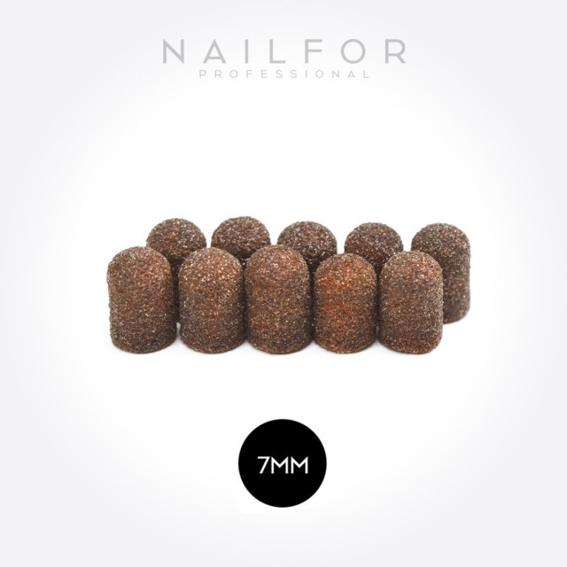 accessori per unghie, nails nail art alta qualità 7mm Cappuccio abrasivo fresa pedicure - GR80-10PZ Nailfor 6,99 € Nailfor