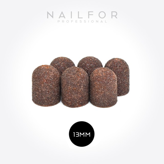 accessori per unghie, nails nail art alta qualità 13mm Cappuccio abrasivo fresa pedicure - GR80-6PZ Nailfor 6,99 € Nailfor