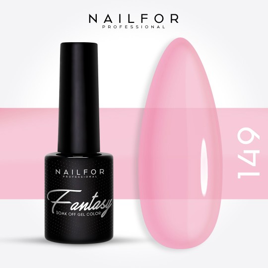 Semi-permanent nail polish color: Fantasy Semi-permanent Gel Polish - 149FAN- milky Nailfor €6.99