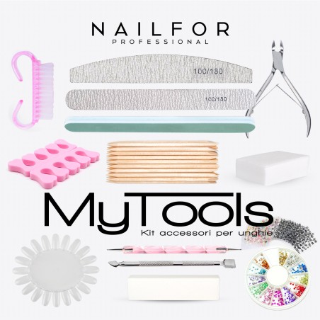 Kit completo de reconstrucción de uñas semipermanentes My tools - BOLSA DE ACCESORIOS 9,99 € Nailfor Kit completo de reconstrucción de uñas semipermanentes My tools - BOLSA DE ACCESORIOS 9,99 € Nailfor