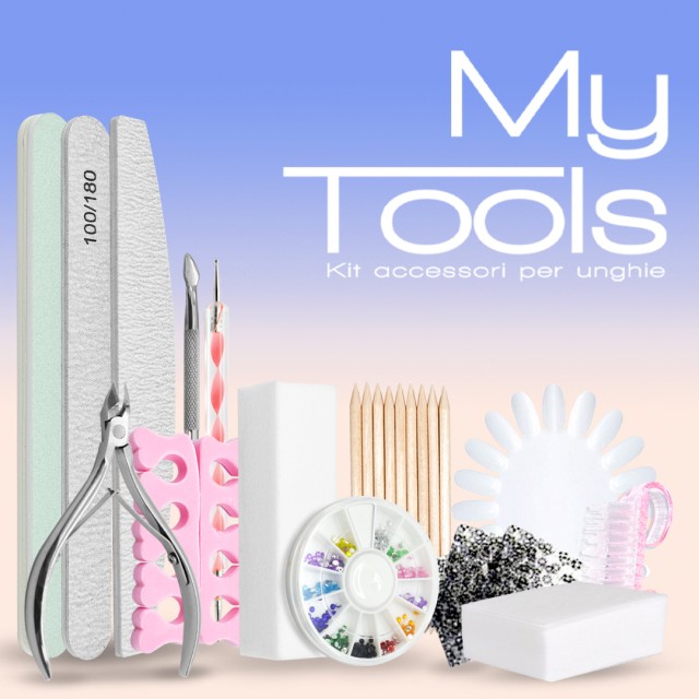 Kit completo de reconstrucción de uñas semipermanentes My tools - BOLSA DE ACCESORIOS 9,99 € Nailfor