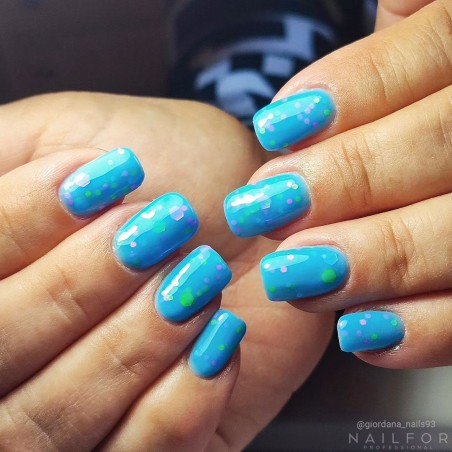 Esmalte de uñas semipermanente color: Fantasy Esmalte semipermanente Gel - 404 confetti Nailfor por 7,99 € Esmalte de uñas semipermanente color: Fantasy Esmalte semipermanente Gel - 404 confetti Nailfor por 7,99 €
