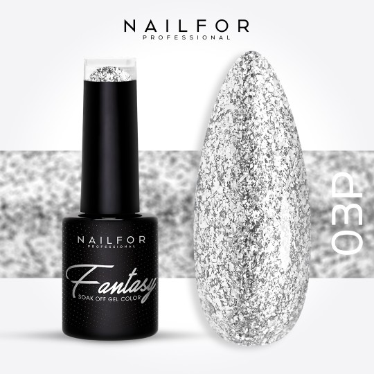 Semi-permanent nail polish color: Fantasy Platinum Semi-permanent Gel Polish - 03P Nailfor €7.99