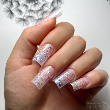 Gel de reconstruction pour ongles AcrylGel Glitter Holo Rainbow 30ML Nailfor 11,99 €