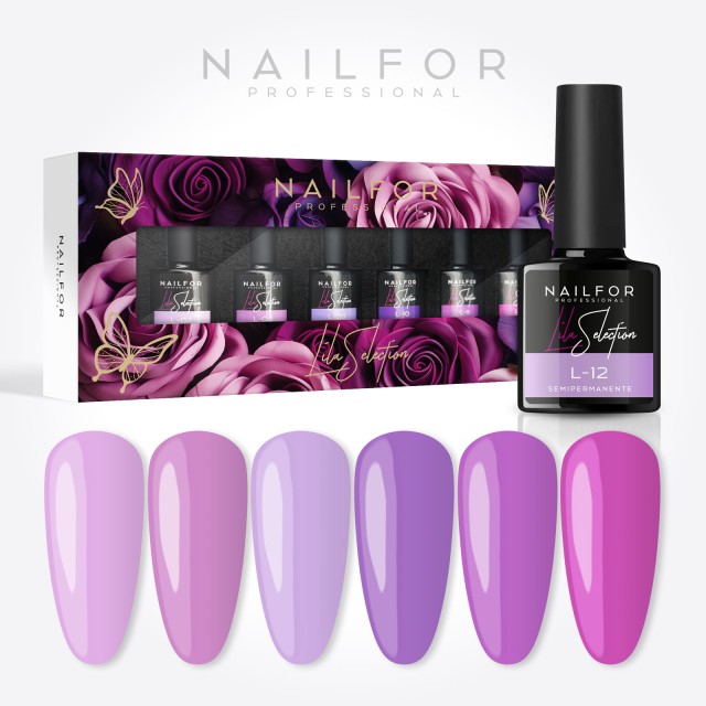 Semi-permanent Nail Kit - Lilac Selection 2