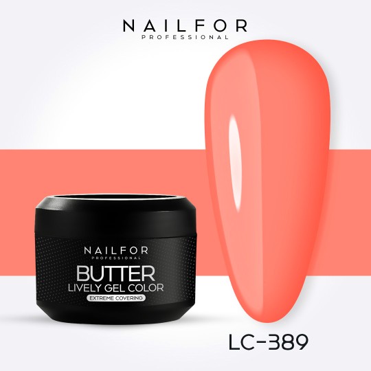 gel de couleur pour ongles, nail art , nails Gel Color haute densité Butter Fluo - LC389 | Nailfor 4,99 €