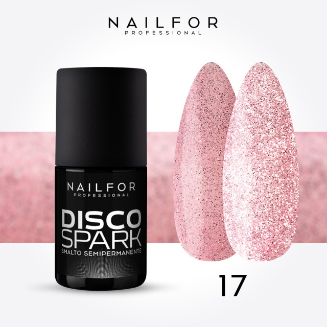Spark disco SEMI-PERMANENT gel nail polish - 17