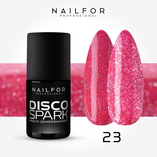 Spark disco SEMI-PERMANENT gel nail polish - 23