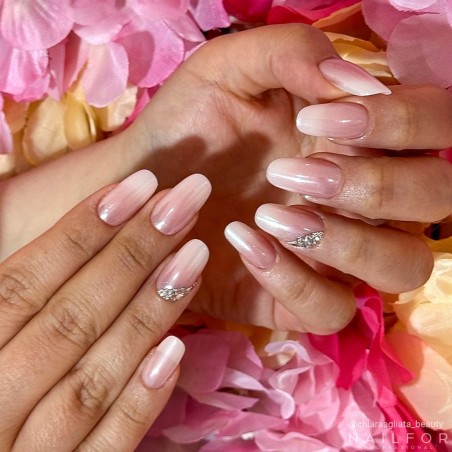 Décoration nail art reconstruction ongulaire Pigment poudre Aurora - AU01 Ongle blanc nacré Nailfor 4,99 €