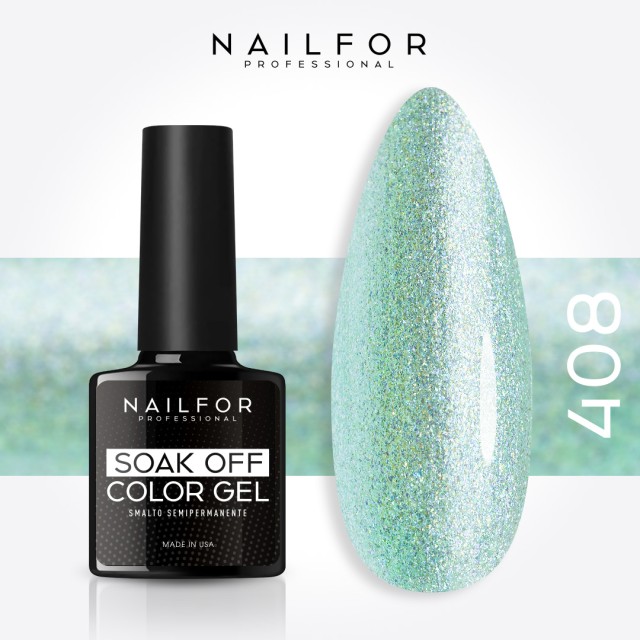 Semi-permanent nail polish color: Slimline semi-permanent gel polish 408-S Nailfor €6.49