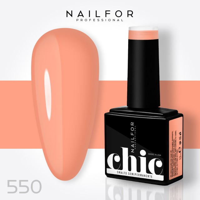 Semipermanente smalto colore per unghie: CHIC SMALTO SEMIPERMANENTE - 550 Nailfor 7,99 €