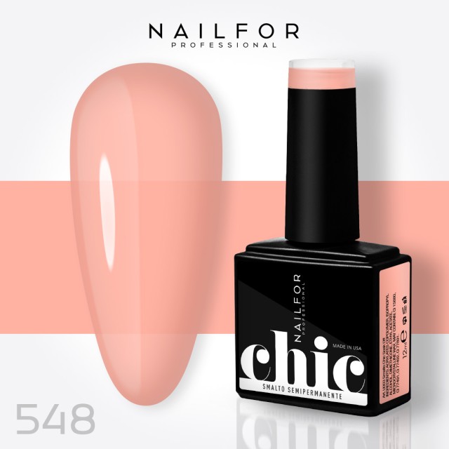 Semipermanente smalto colore per unghie: CHIC SMALTO SEMIPERMANENTE - 548 Nailfor 7,99 €