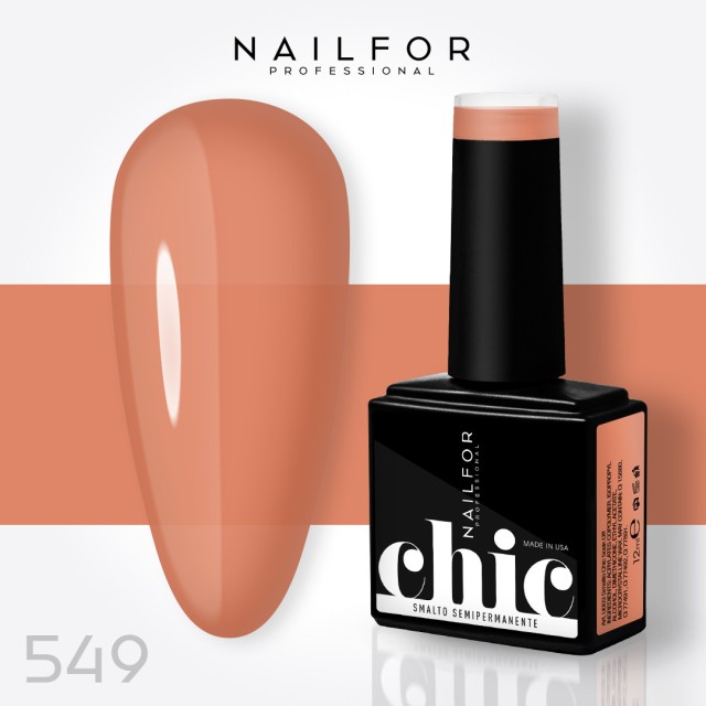 Vernis à ongles semi-permanent couleur : Chic SEMI-PERMANENT NAIL POLISH - 549 Nailfor €7.99