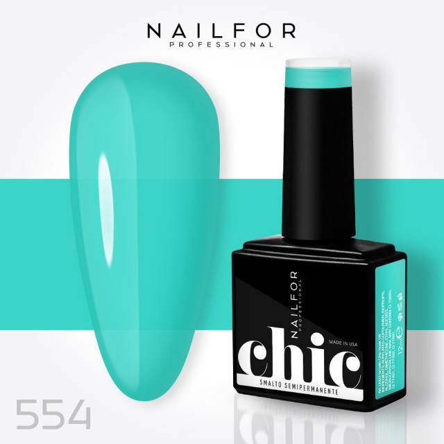 Semipermanente smalto colore per unghie: CHIC SMALTO SEMIPERMANENTE - 554 Nailfor 7,99 €