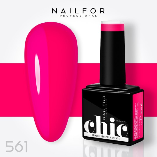 Semipermanente smalto colore per unghie: CHIC SMALTO SEMIPERMANENTE - 561 Fluo Nailfor 7,99 €