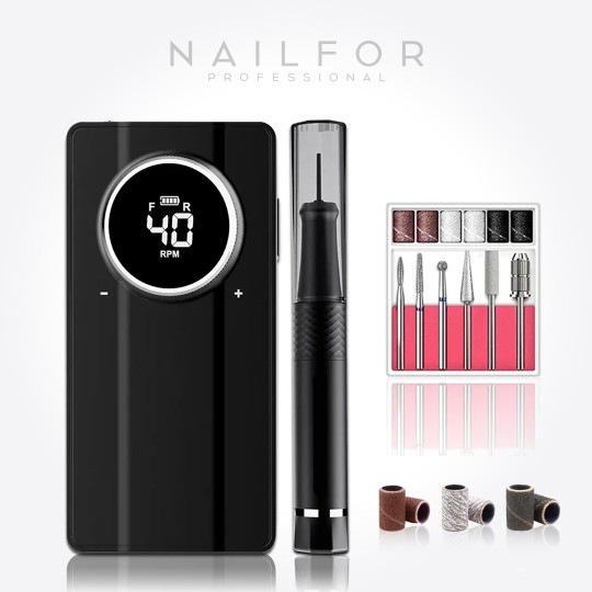 Équipement de reconstruction des ongles : Fraiseuse portable professionnelle Brushless 801 MOTEUR Next gen - 40 000 tr/min 159,9